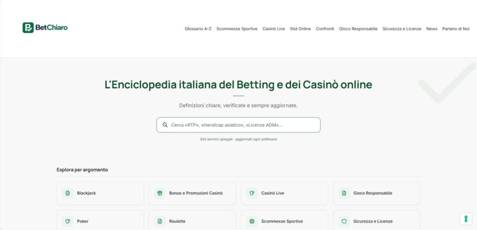 Homepage di BetChiaro