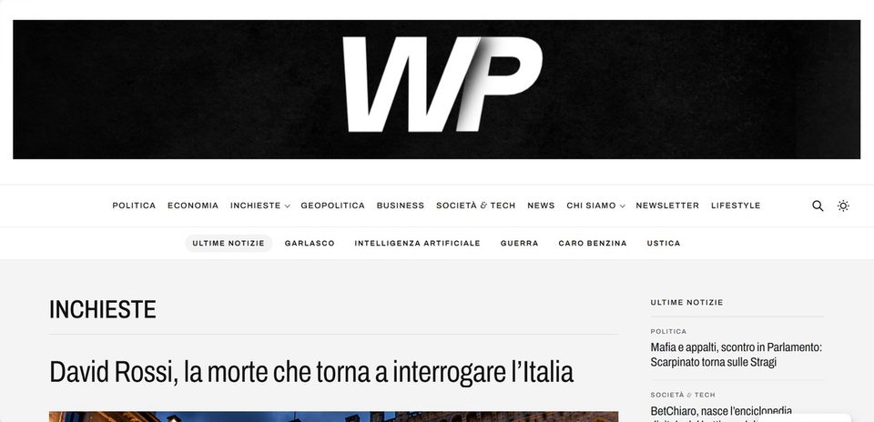Homepage di Wikington Post